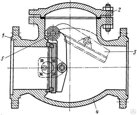 Поворотный обратный клапан чертеж