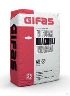 Гипсовая шпаклевка Гифас Универсал (Gifas Universal) 25 кг 