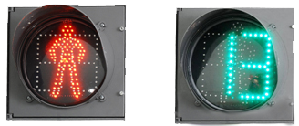 Модуль секции пешеходного светофора СПК-В-200 (с отсчетом разрешающего сигнала с зуммером)
