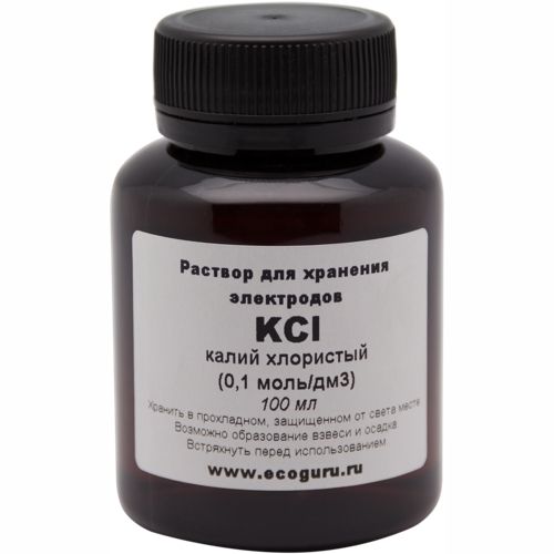 Калий хлористый KCl раствор для хранения электродов ЭкоГуру KCl