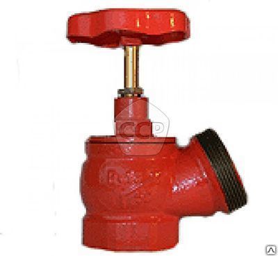 Вентиль (клапан) для пожарного крана 50 мм. чугун, угловой, 125 гр.(М-Ц)