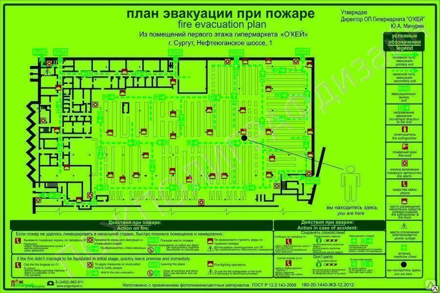 План эвакуации заказать в сочи