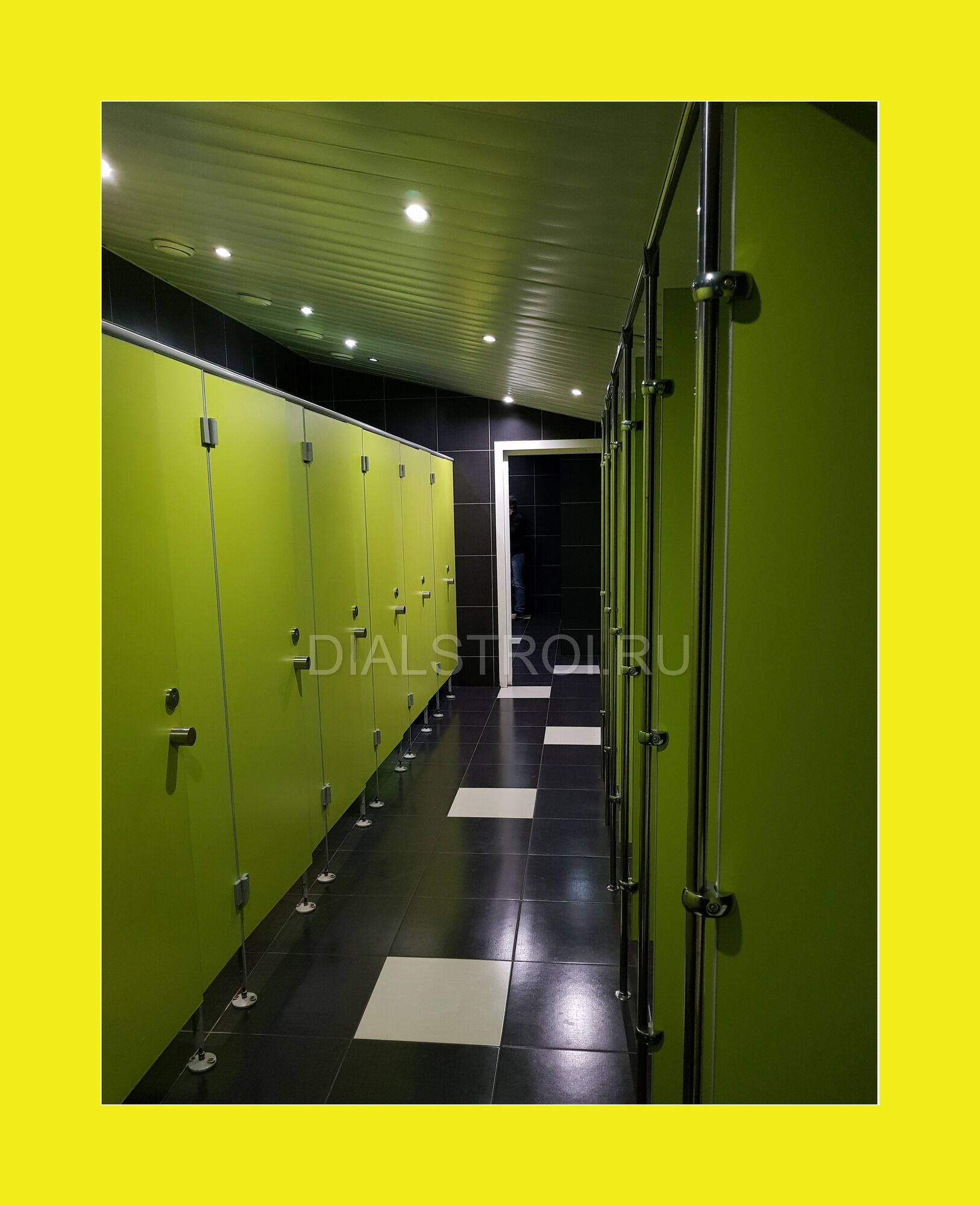 Перегородка и кабинка туалетная сантехническая серия Премиум из HPL пластика 1