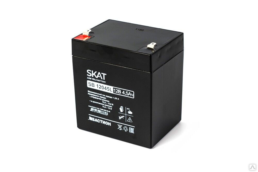 Аккумулятор свинцово-кислотный SKAT SB 12045L 1