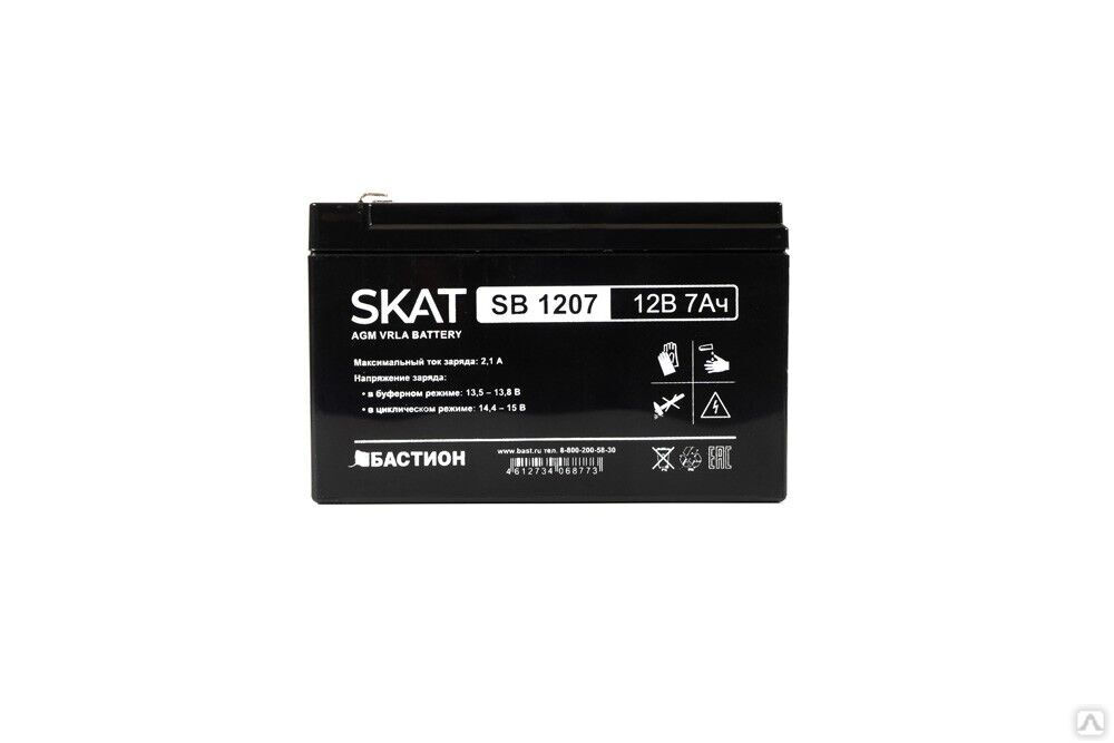 Аккумулятор свинцово-кислотный SKAT SB 1207 1