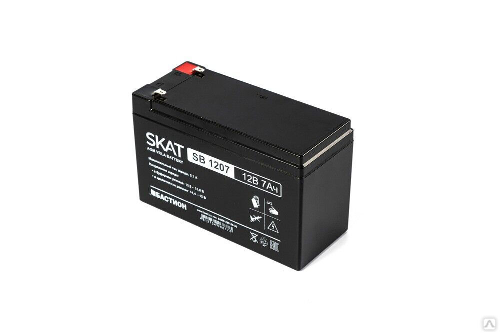 Аккумулятор свинцово-кислотный SKAT SB 1207 4
