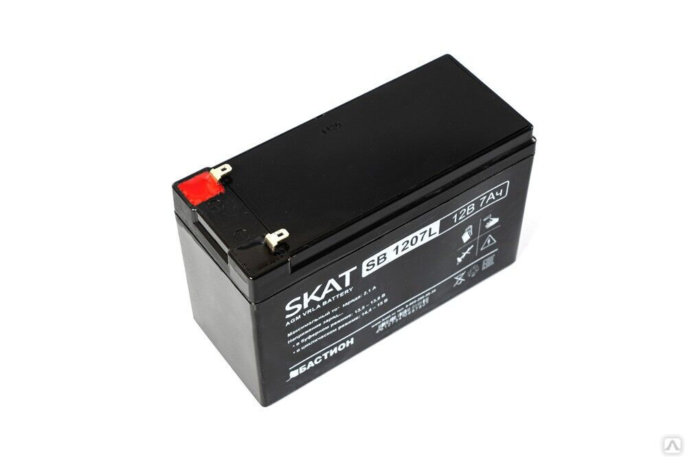 Аккумулятор свинцово-кислотный SKAT SB 1207L 1