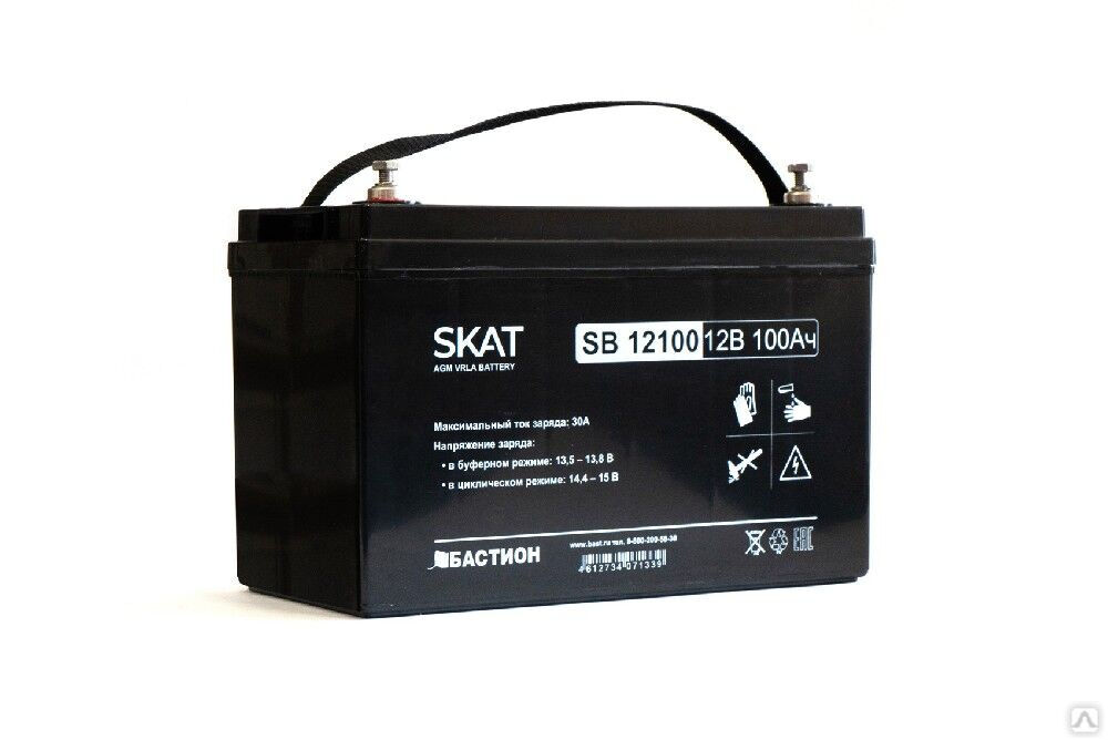 Аккумулятор свинцово-кислотный SKAT SB 12100 1