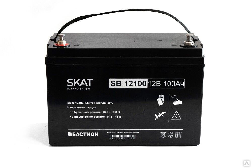 Аккумулятор свинцово-кислотный SKAT SB 12100 2