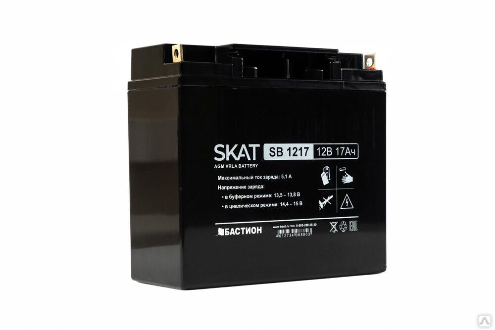 Аккумулятор свинцово-кислотный SKAT SB 1217 1