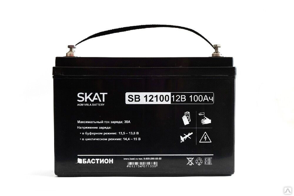 Аккумулятор свинцово-кислотный SKAT SB 12100 3