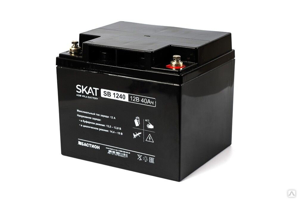 Аккумулятор свинцово-кислотный SKAT SB 1240 1