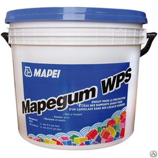 Быстросохнущая эластичная жидкая гидроизоляция Mapegum Мапегум WPS 5kg 