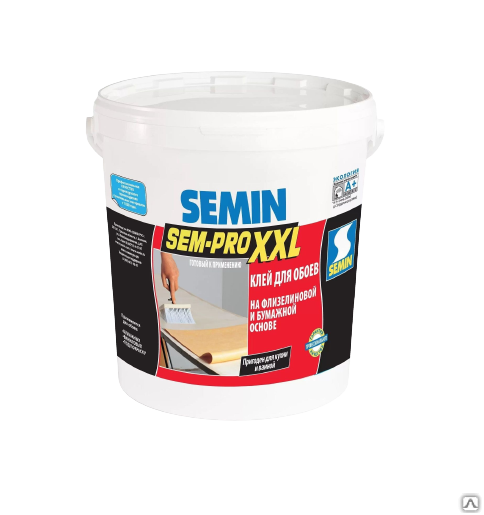 Клей для флизелиновых, бумажных обоев Sem Pro XXL SEMIN Сэм Про Семин 10 кг