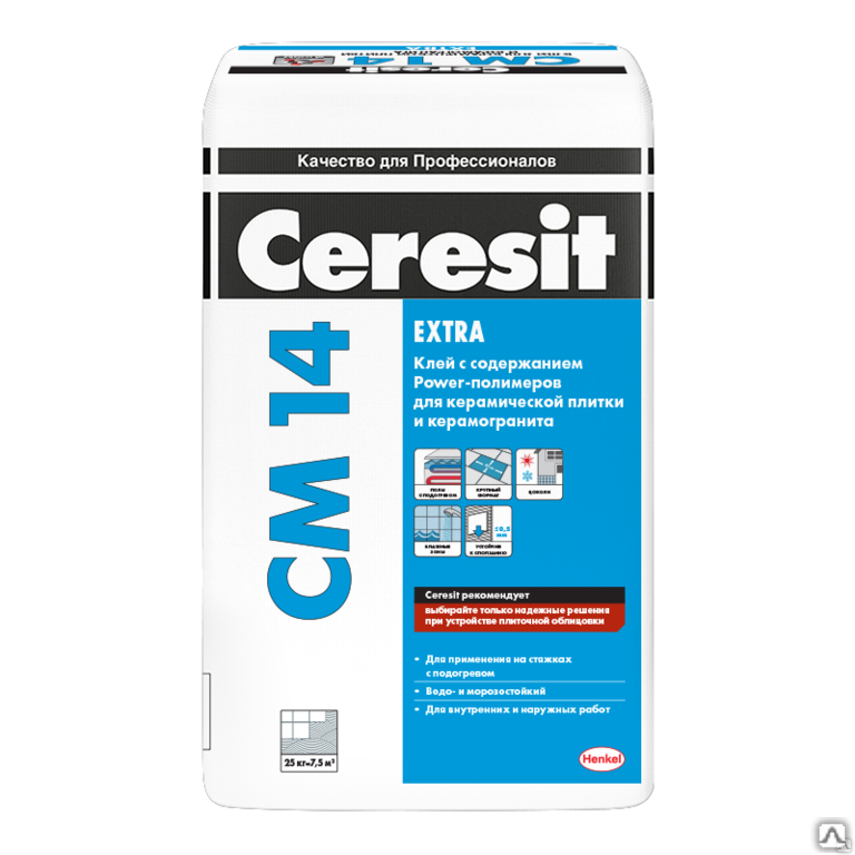 Клей для плитки CERESIT Церезит СМ 14 25кг