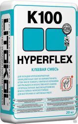 Плиточный клей цементный HYPERFLEX Гиперфлекс K100 
