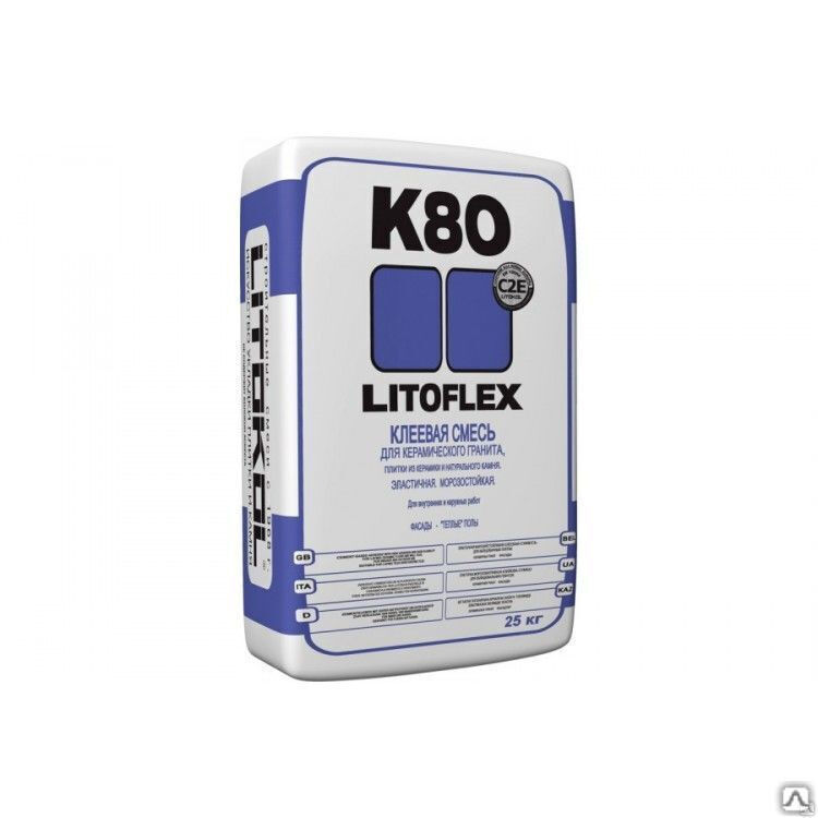 Клей плиточный Litokol LitoFlex Литокол ЛитоФлекс К80 ECO 25kg