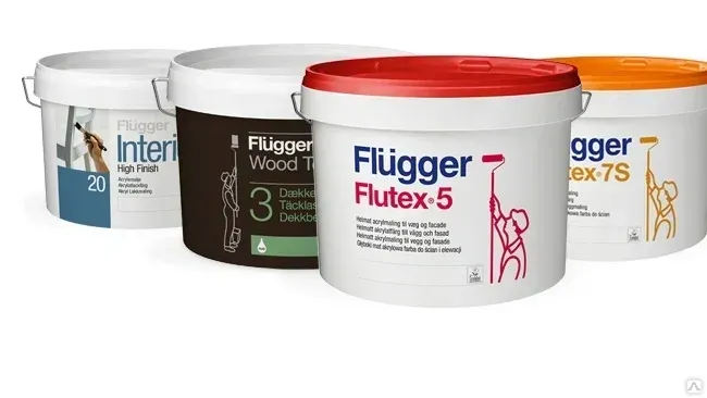 Краска для внутренних работ Flugger Флуггер Flutex Pro 7 Base 1 9,1 L