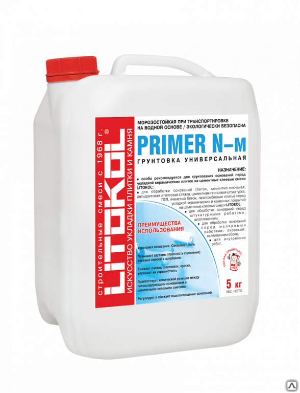 Универсальная грунтовка PRIMER N-M 5 кг LITIKOL Литокол