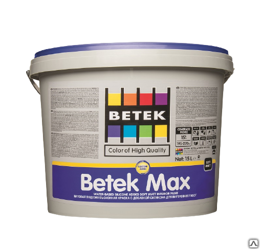 Краска матовая Betek Бетек MAX 2.5л