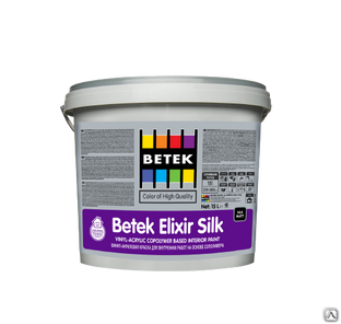 Краска шелковисто-матовая Betek Elixir Бетек Эликсир Silk 15л 