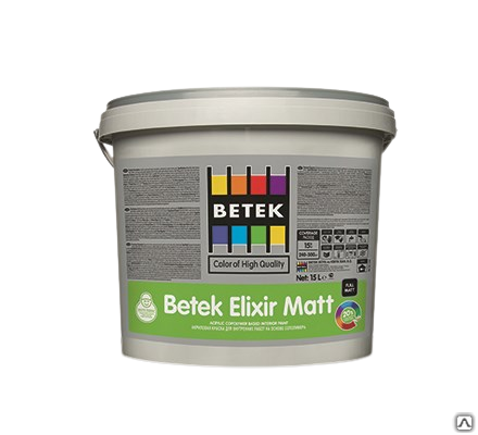 Краска матовая Betek Elixir Бетек Эликсир Matt 15л