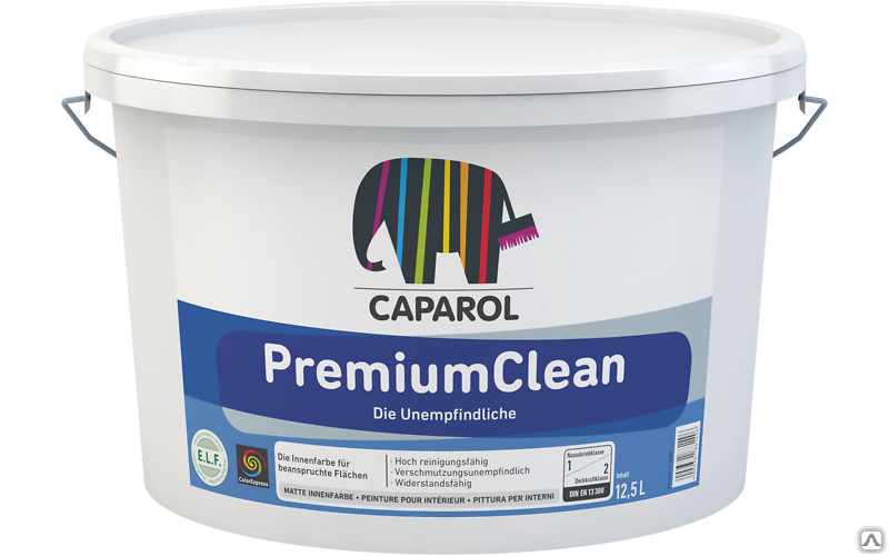 Краска Caparol PremiumClean Капарол ПремиумКлин белая, 12,5 л