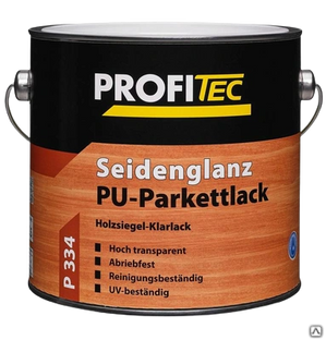 Лак паркетный P334 PU-Parkettlack seideng Паркетлак Сайденг 0.75 л Profitec Профитек 