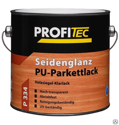 Лак паркетный P333 PU-Parkettlack hochgl Паркетлак Хохгль 0.75 л Profitec Профитек