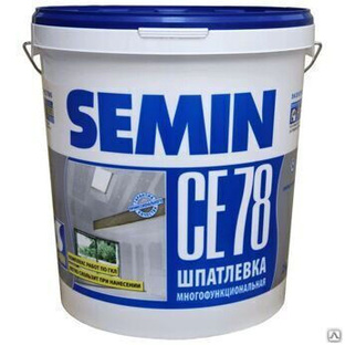 Шпаклевка SEMIN Семин СЕ 78 многофункциональная (синяя крышка) 25 кг 