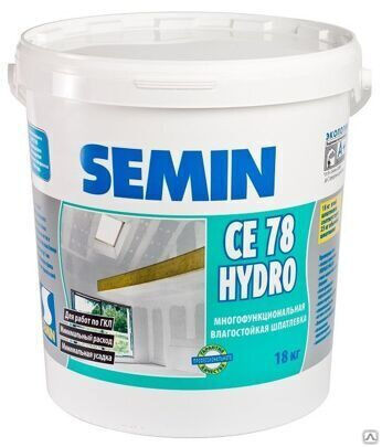 Шпаклевка SEMIN Семин СЕ78 Hydro Гидро влагостойкая 5 кг
