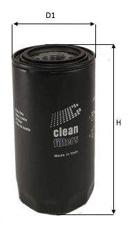 Масляный фильтр Даф Clean filter DO1843 D1:94 D2:72 H:178.
