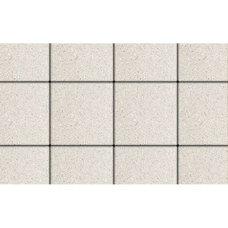Плитка тротуарная Выбор, квадрат, гладкий белый,300х300х80 мм