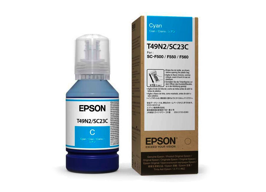 Epson Бутыль с чернилами T49N2 Cyan, 140 мл (C13T49N200)