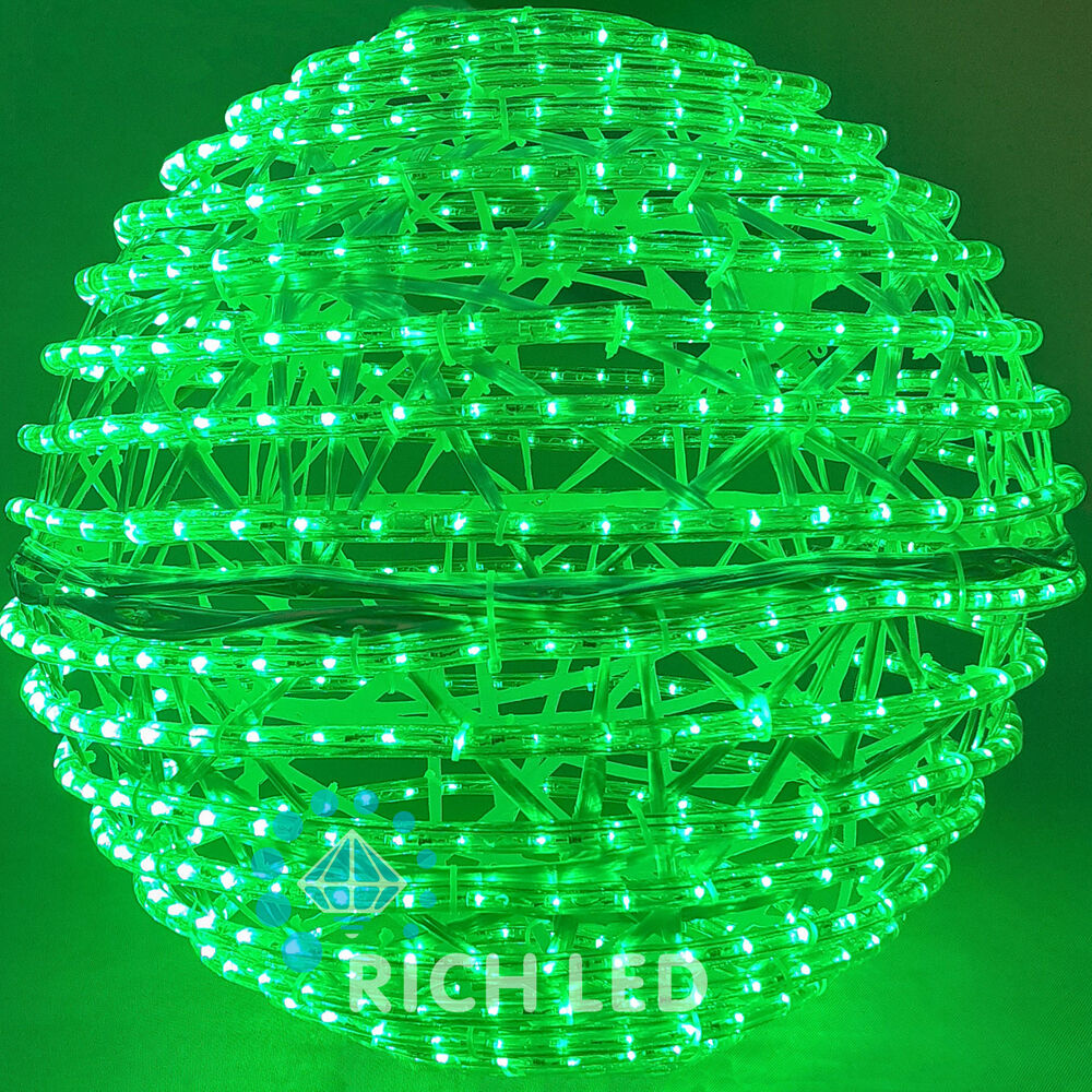 Светодиодный шар 50 см, ГАЛАКТИКА, композит, зеленый.