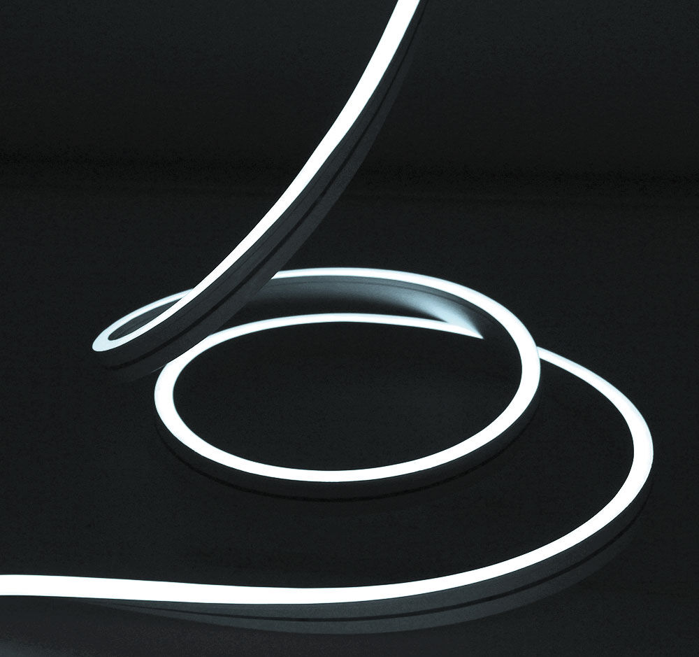 Светодиодный Гибкий Неон Rich LED, односторонний, белый, кратность резки 1 метр, размер 8*16 мм, 24 В, 50 м RICH LED