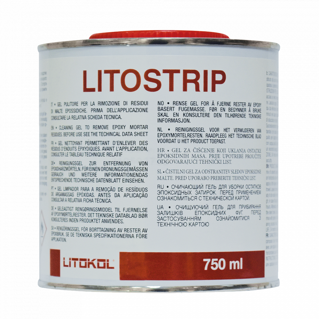 Очищающий гель LITOKOL LITOSTRIP для удаления остатков эпоксидных затирок, 0,75 л.