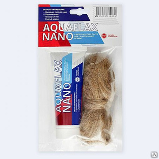 Паста сантехническая Aquaflax nano туба без блистера 80 г + 20 г лен 