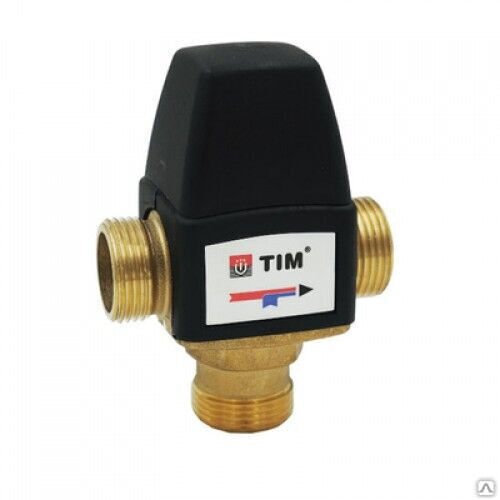 Клапан 1'' термосмесительный для систем отопления и ГВС 35-60'C Kvs=1,6 TIM