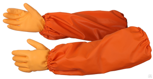 Нарукавники влагозащитные Fisherman's WPL ткань Диагональ-прорезиненная, 550, оранжевый 
