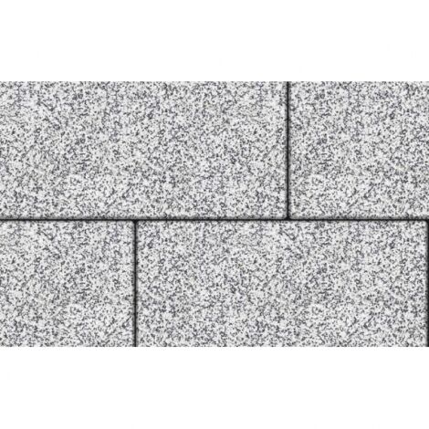 Плитка тротуарная Выбор, прямоугольник, стоунмикс бело-чёрный, 600х300х80 мм