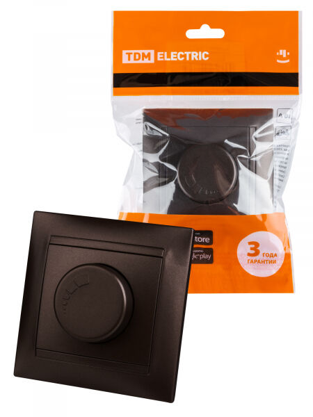 Светорегулятор RL 300 Вт шоколад "Лама" TDM ELECTRIC