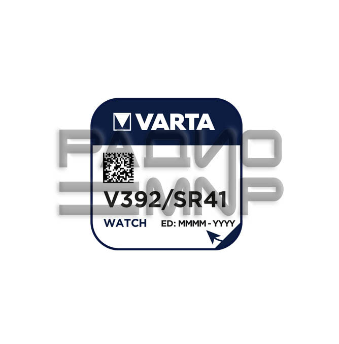 Элемент питания 392 SR41SW G3 "Varta" BL-1 2