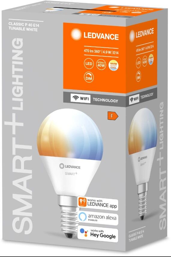 Лампа светодиодная SMART+ WiFi Mini Bulb Multicolour 40 5Вт/2700-6500К E14 LEDVANCE 4058075485631