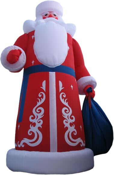 Надувная фигура: Дед Мороз 3,2 м. с подсветкой