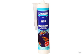 Герметик KRASS силиконовый для аквариумов бесцветный 300мл 