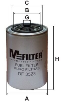 Топливный фильтр Рено Премиум Mfilter DF3523 H:93 D1:71 D2:144.