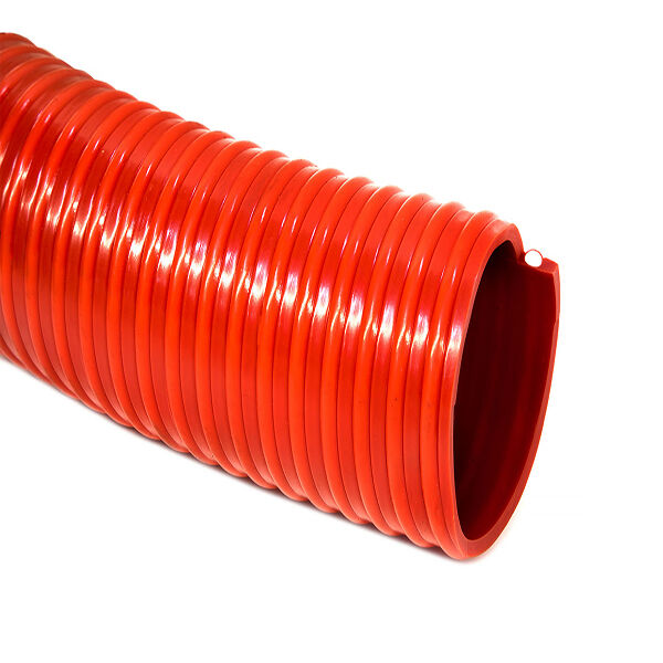 Шланг ассенизаторский морозостойкий чёрный с красной спиралью ПВХ 76 мм Португалия