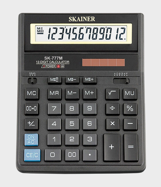 Калькулятор бухгалтерский SKAINER SK-777M