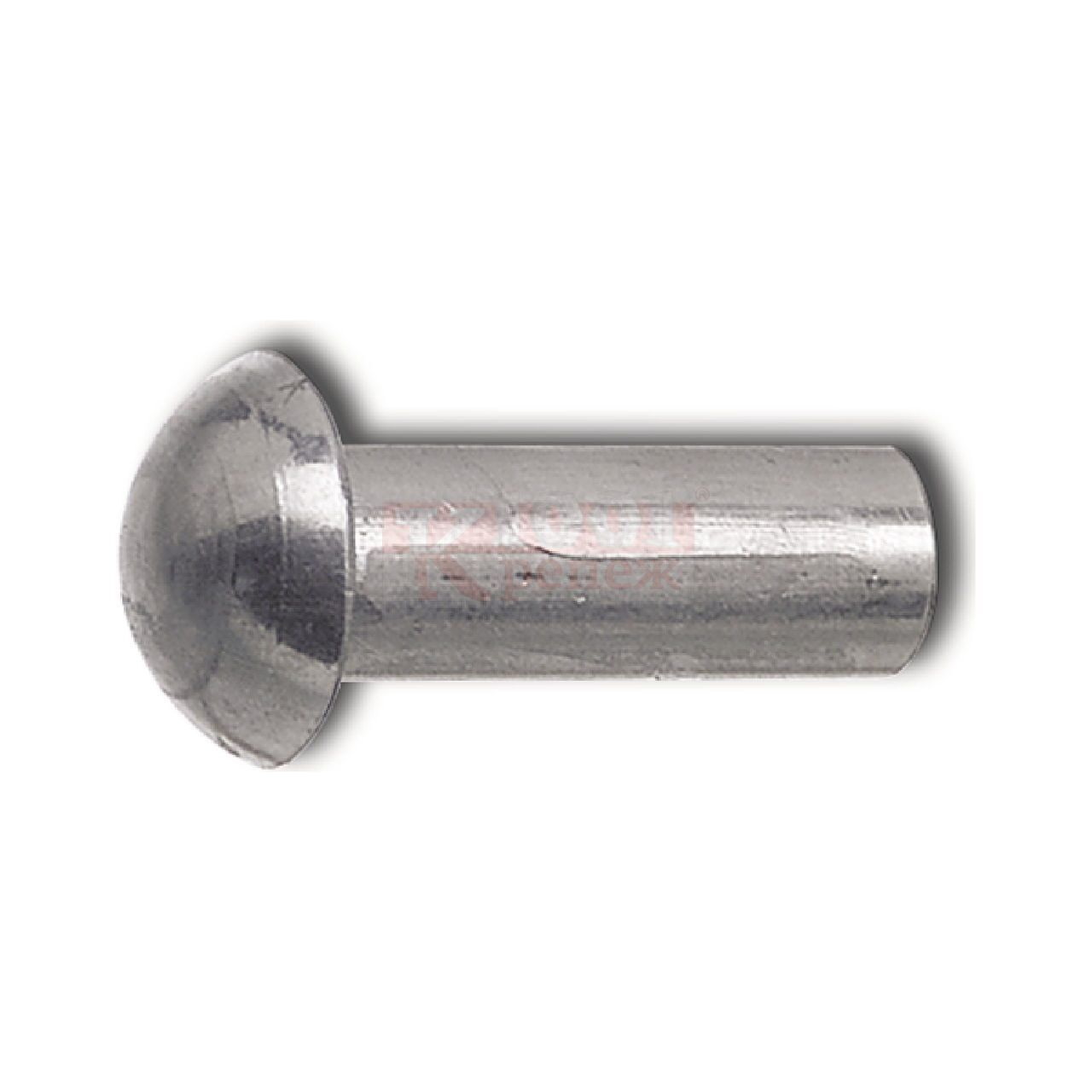 DIN 660 Б/П Заклепка под молоток с полукруглой головкой стальная, 2.5x6 мм 1001 КРЕПЕЖ